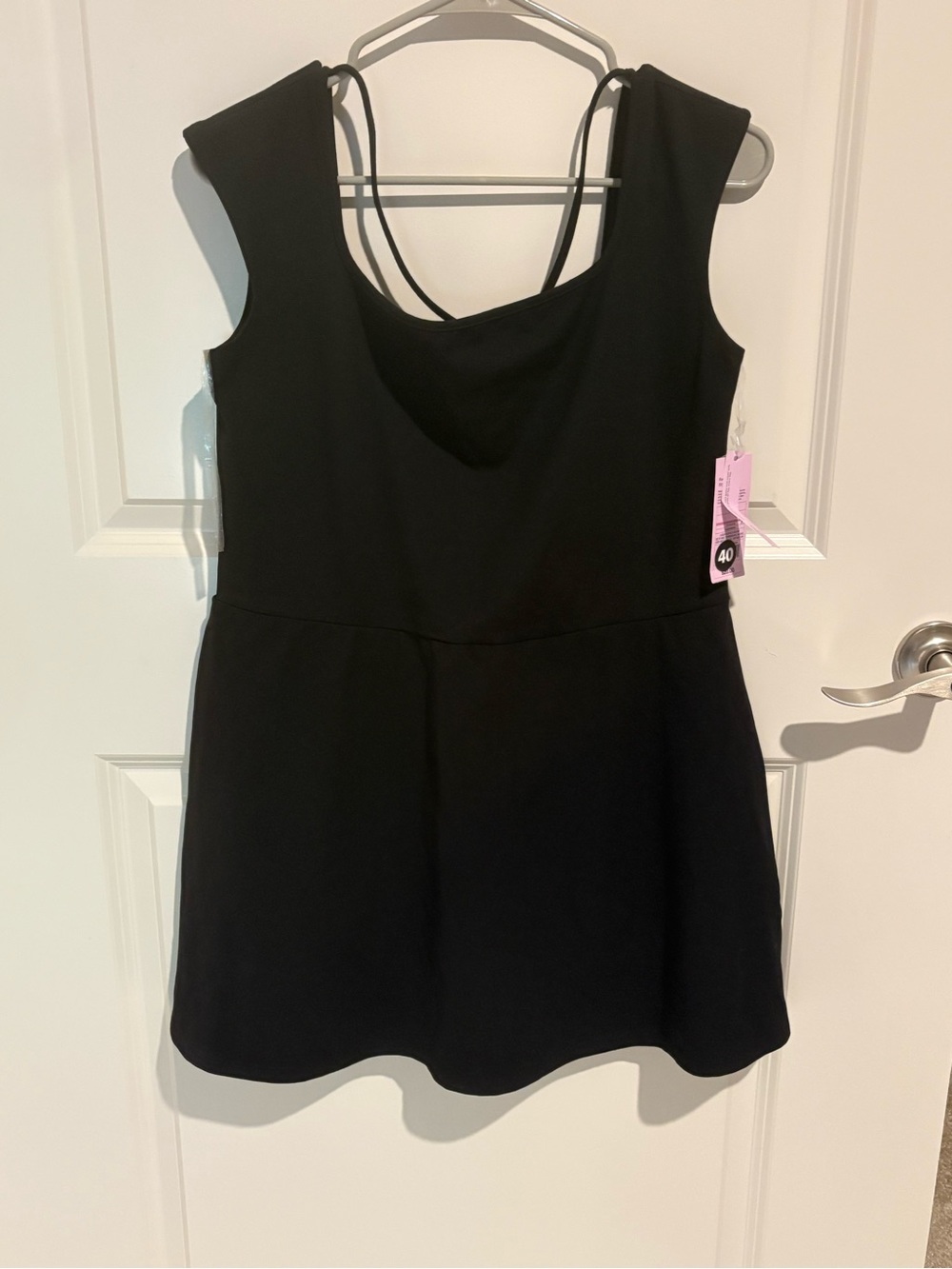 wild fable Black Sleeveless Mini Dress with Built In Shorts - XL